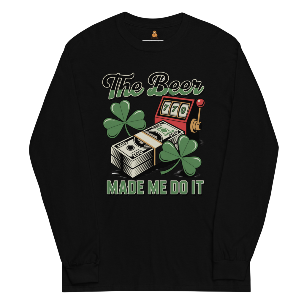 unisex long sleeve shirt black front 6a887719149e5