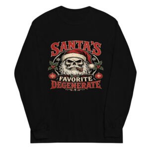 Santa's Favorite Degenerate Long-Sleeve mockup