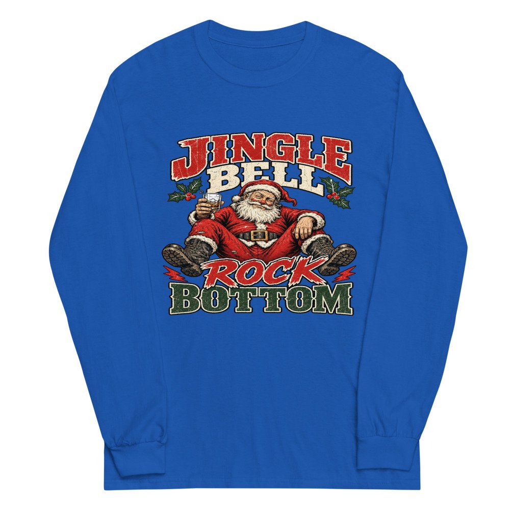 unisex long sleeve shirt royal front 6ad9343cb97fd.jpg Jingle Bell Rock Bottom Long-Sleeve mockup